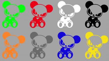 Aufkleber Evil Panda